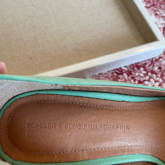 Schuler and Sons of Philadelphia, 2 tone Suede Pumps with Ankle Strap, 7.5 - Picture 15 of 15